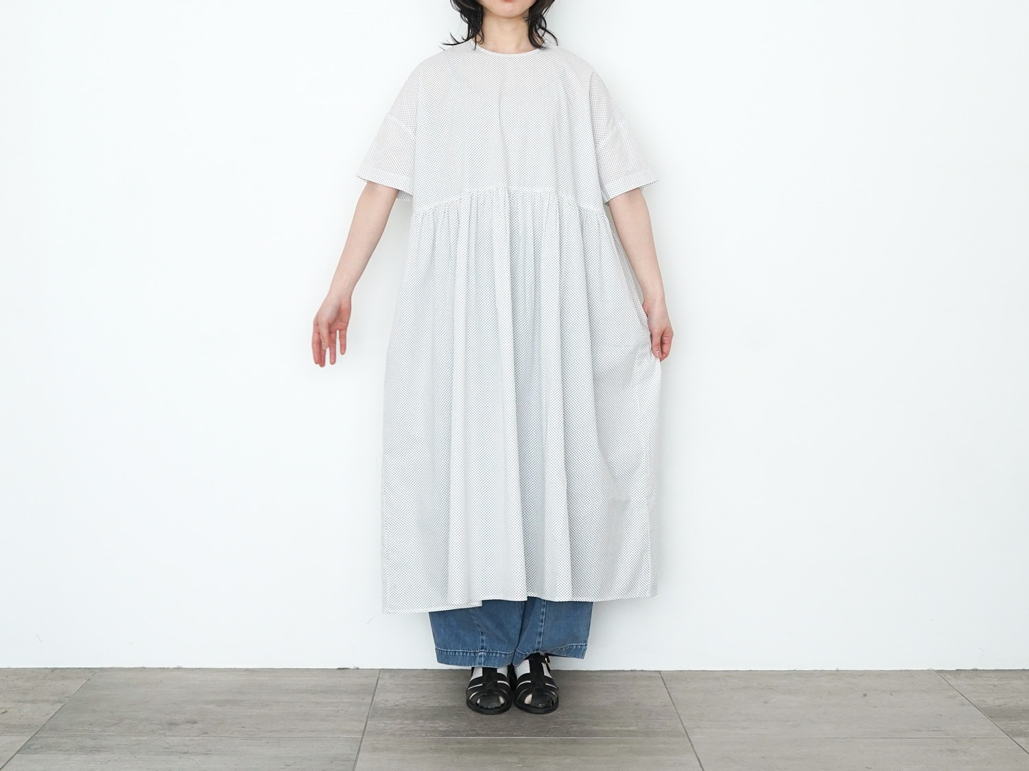 23SS オオカミとフクロウ フクロウとあじさいのグレイスブーケ リネン混 オオカミとフクロウ｜2024 Spring & Summer Brand Concept – tandey