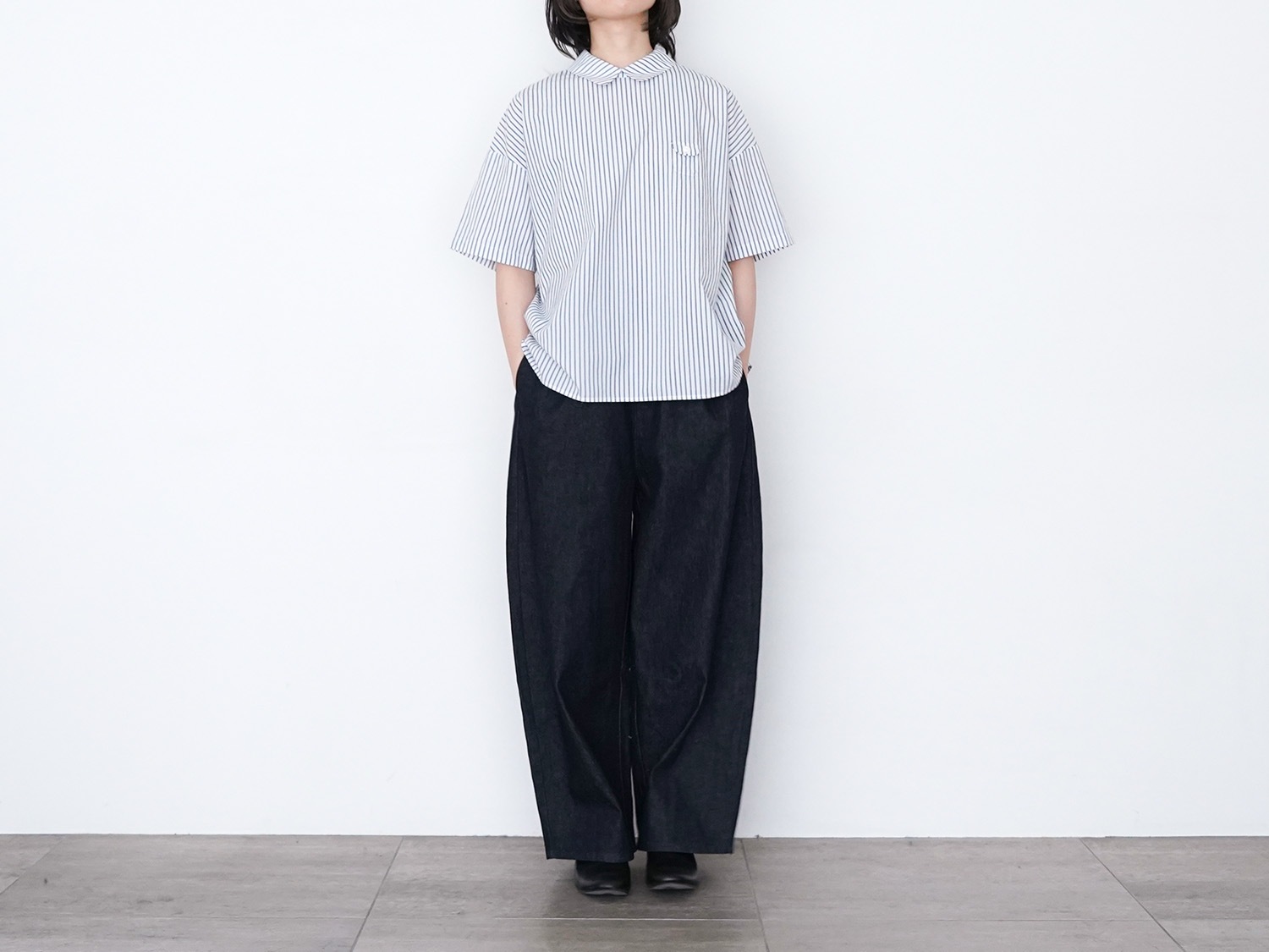 休日と詩 小さなポケットの半袖ブラウス | 休日と詩 | TANDEY ONLINE STORE