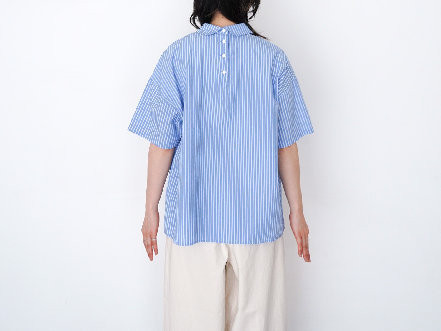 休日と詩 小さなポケットの半袖ブラウス | 休日と詩 | TANDEY ONLINE STORE
