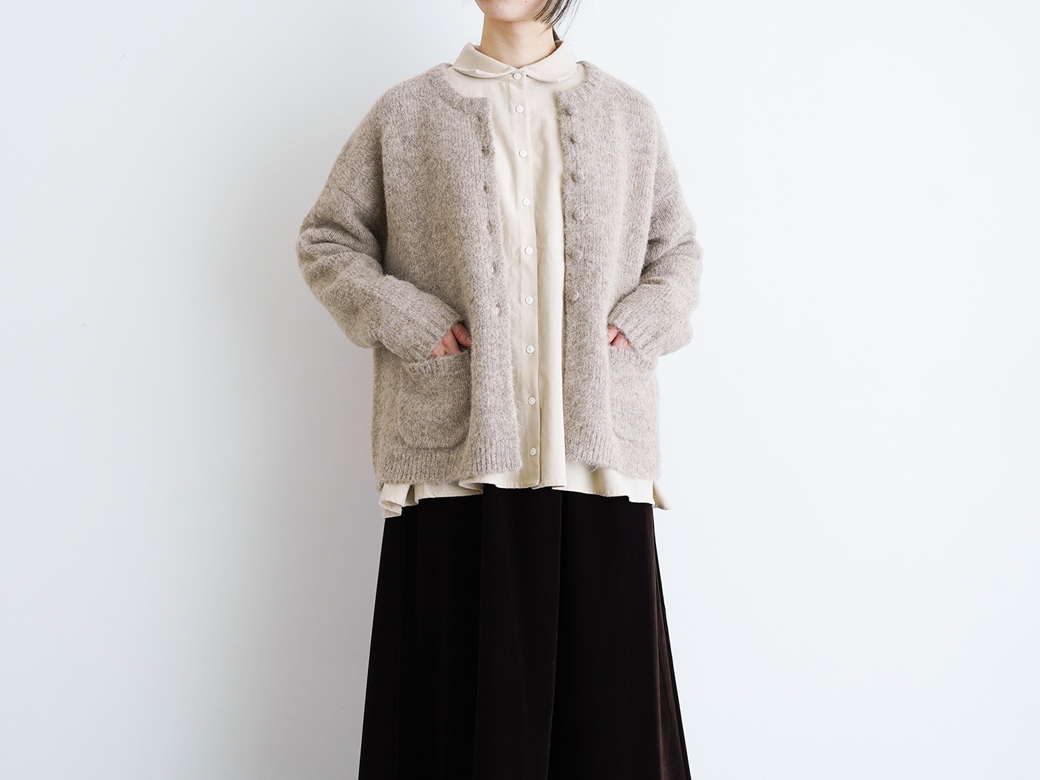 美品　オオカミとフクロウ　オオカミと消えそうな星のルートラ　カーディガン モヘア 美品 オオカミとフクロウ オオカミと消えそうな星のルートラ