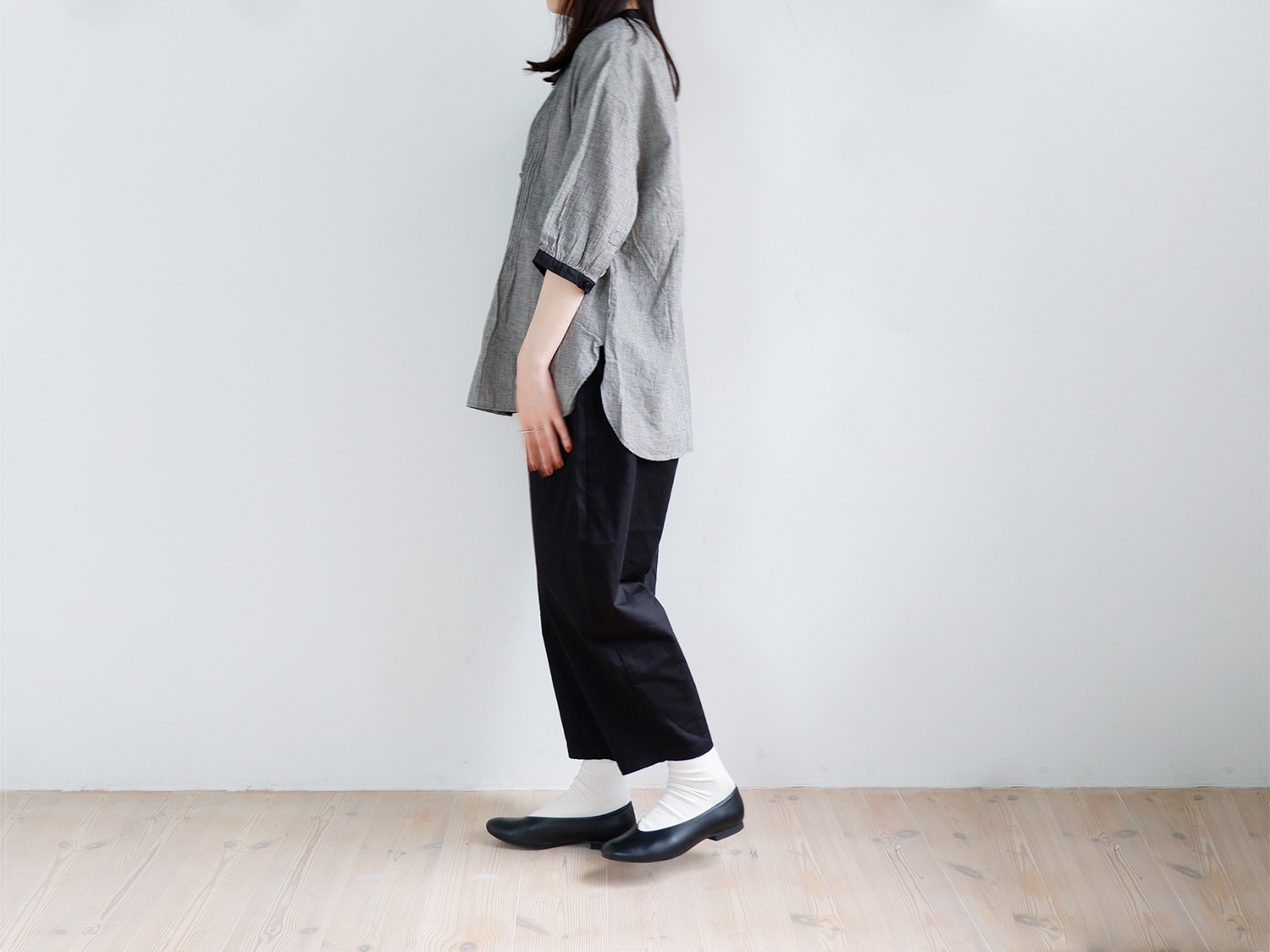 バルーンパンツ(春夏) 千鳥格子 オローネ