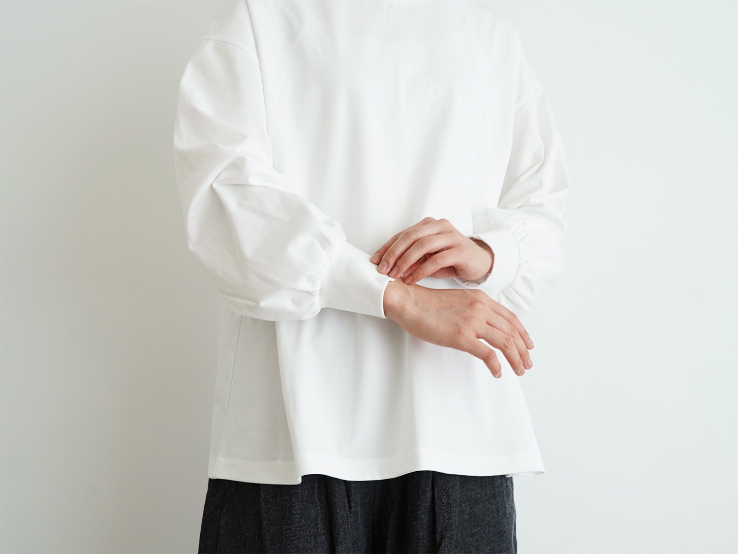 2019SS PLAIN DRY RAYON カットソー ドライタッチとろみカットソー （接触冷感／洗濯機OK）| | アテニア
