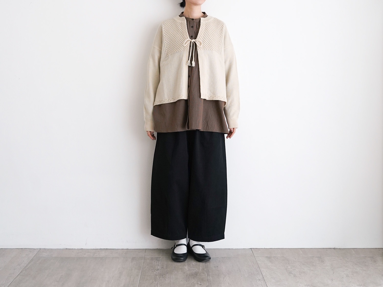 オオカミとフクロウ　ノーカラーカーディガン オオカミとフクロウ｜オオカミと真夜中のティータイム“はおり”・TY