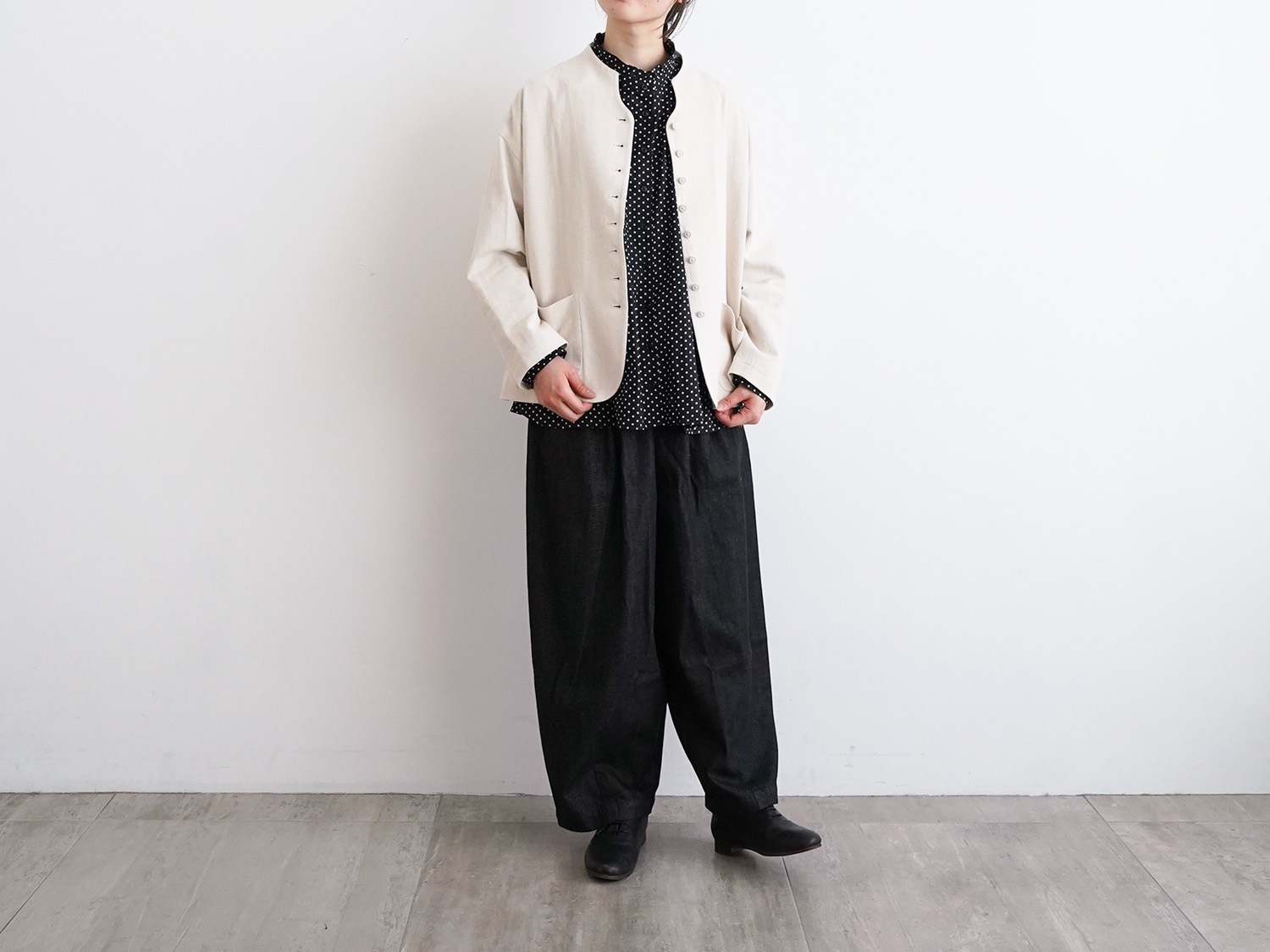 TANDEY　オオカミとフクロウ　オオカミと唄うたいのグリ　黒チェック　コート TANDEY オオカミとフクロウ オオカミと唄うたいのグリ 黒チェック コート