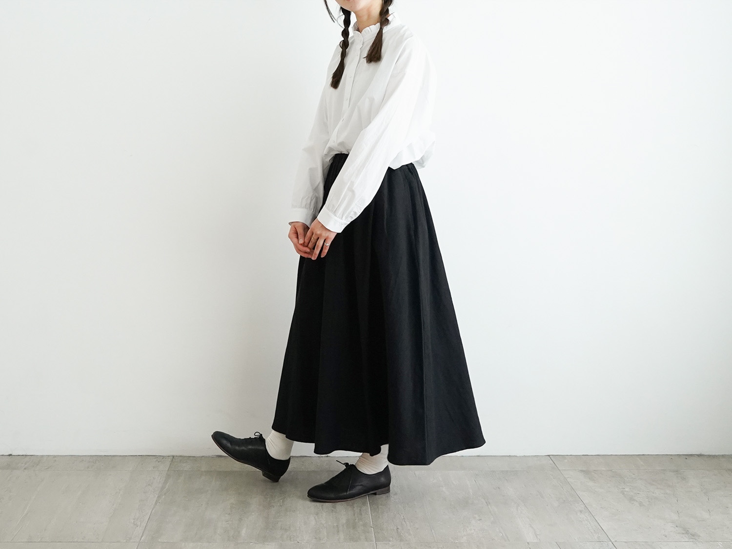 美品 オオカミとフクロウ ピーコート ブラック オーバーサイズ 美品 オオカミとフクロウ ピーコート ブラック オーバーサイズ 美品