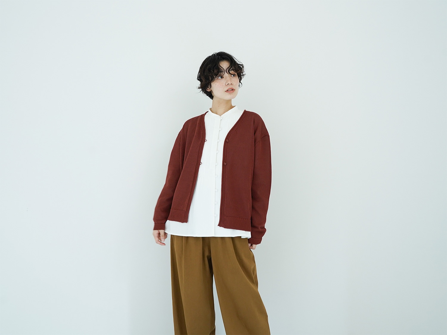 オオカミとフクロウ　ノーカラーカーディガン オオカミとフクロウ オオカミとハリネズミの古時計 | オオカミと