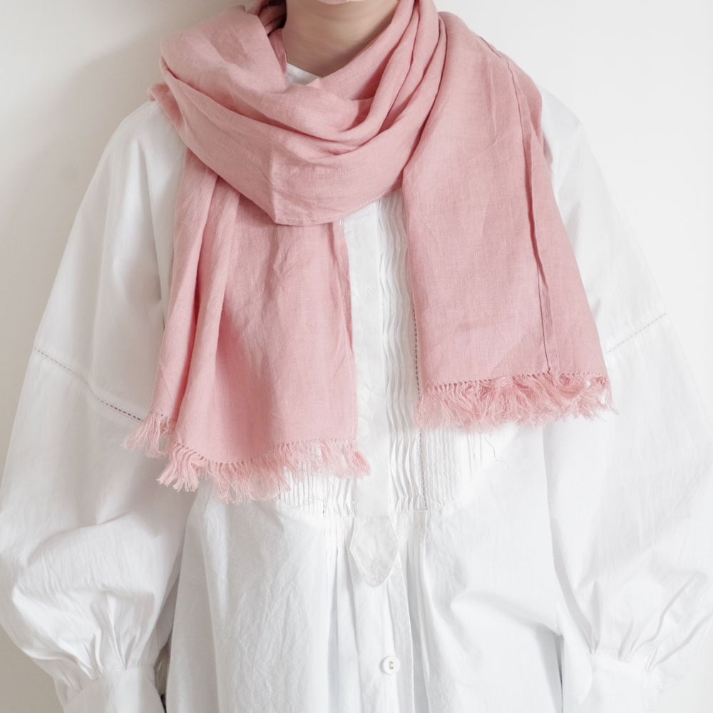Fog Linen Work Roserie Linen Scarf - Ficelle