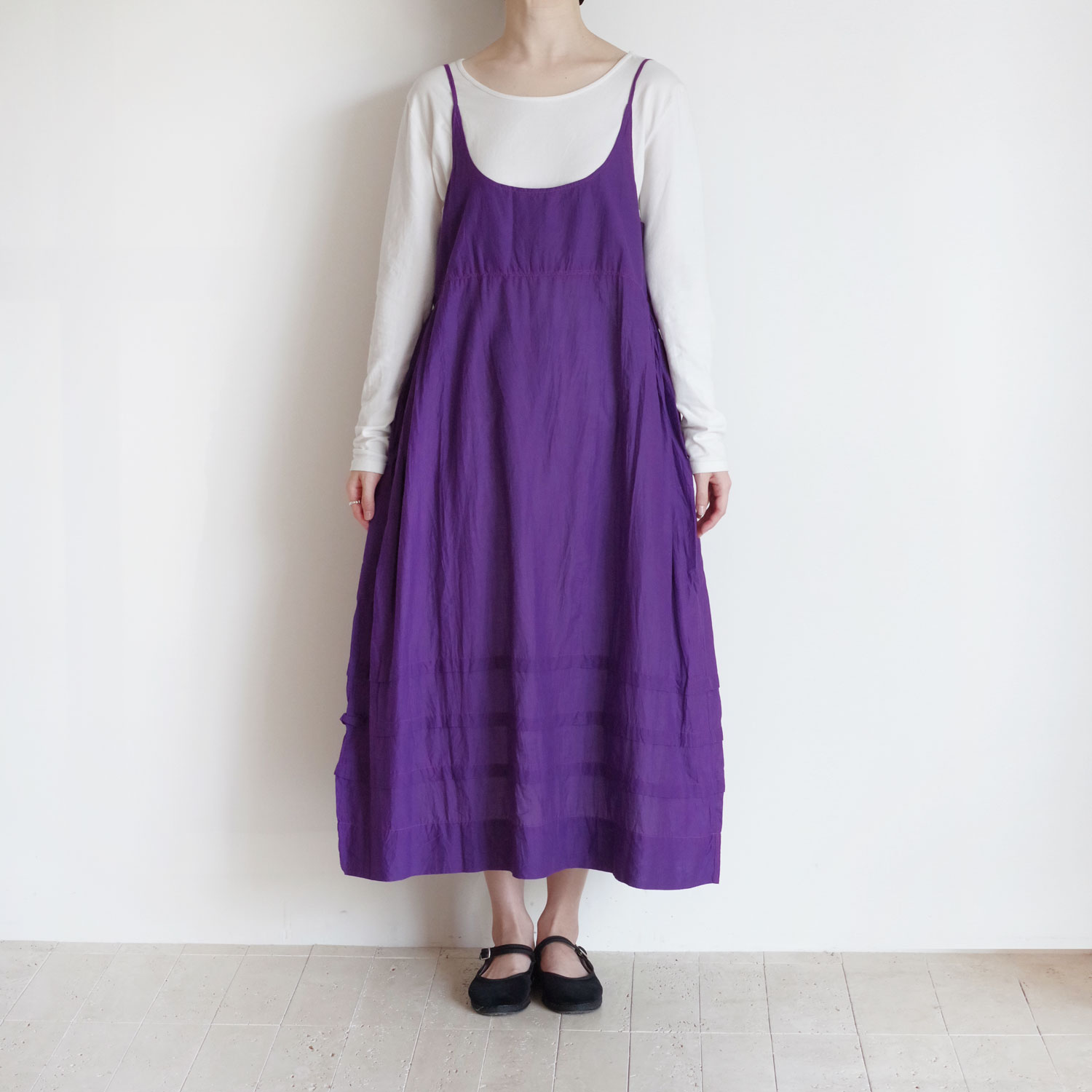 インジリ キャミソールワンピース injiri インジリ : Jodhpur-179 キャミソールドレス(Purple