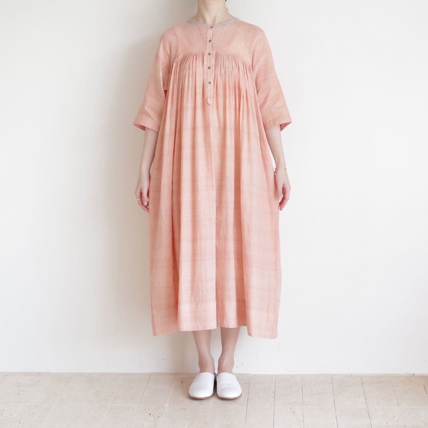 海外ファッションブランド通販サイト【公式】 maku textiles コットンリネン FRANCESCA : マクテキスタイルズ ワンピース