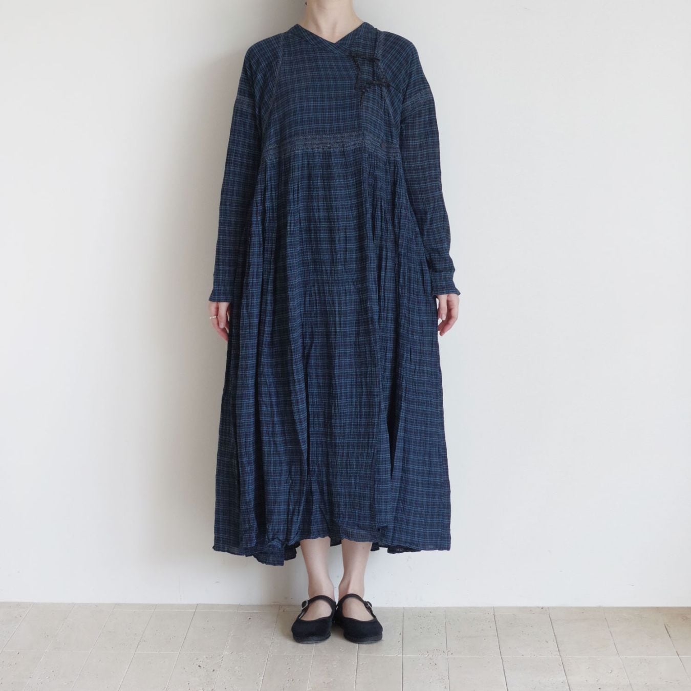 maku textiles マクテキスタイルズ : GIRA ラバリギャザーワンピース