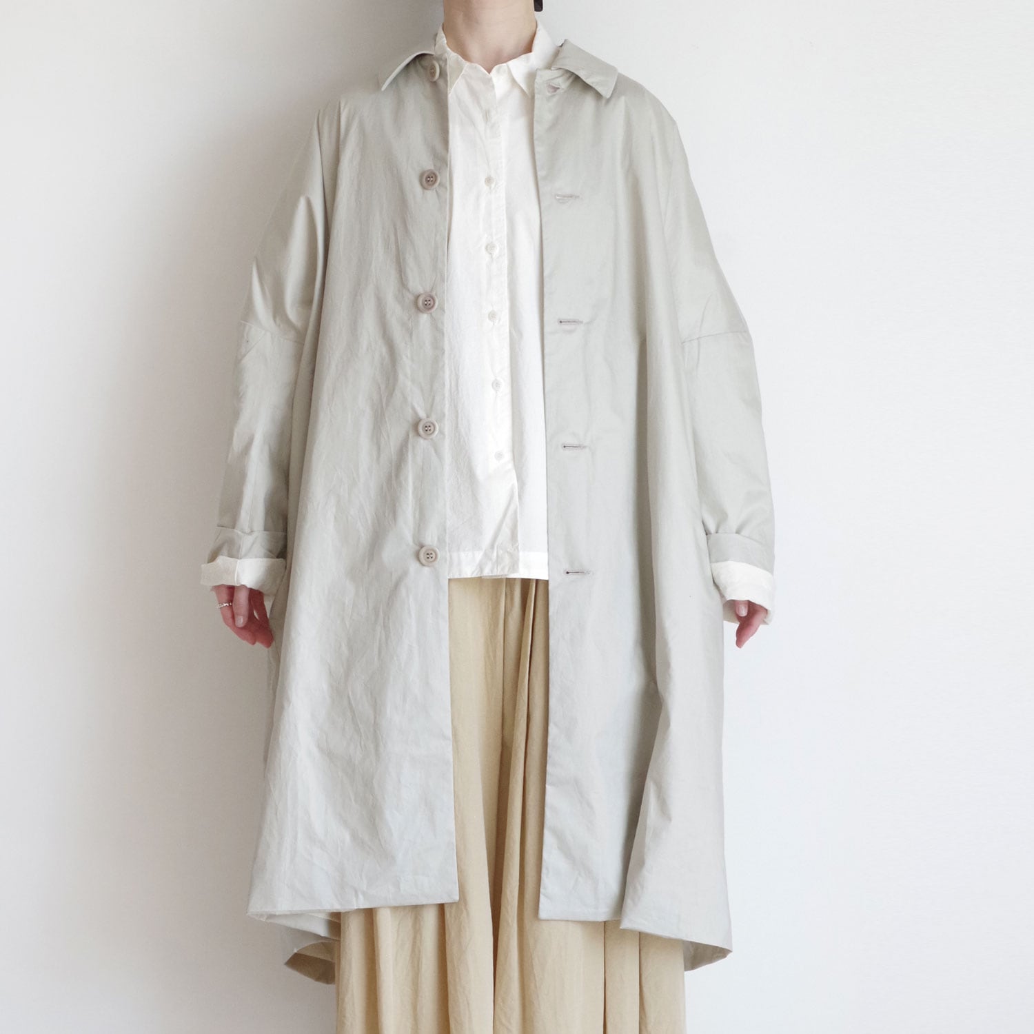 CASEY CASEY ケイシーケイシー : BIG BLOBBY COAT LACQED ステン