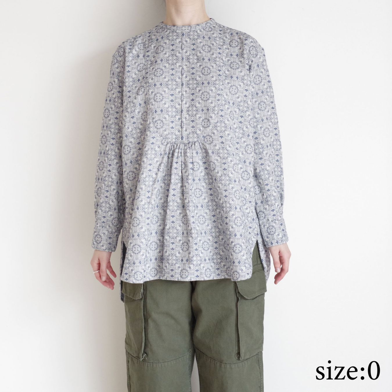 outil ウティー : CHEMISIER CORSIER バックオープンシャツ