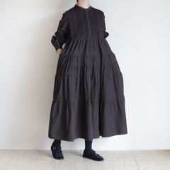 ECOLE DE CURIOSITES シャツ ワンピース 黒 ロング ECOLE DE CURIOSITES シャツ ワンピース 黒 ロング - メルカリ