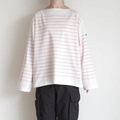 outil ウティ TORICOT AAST Black/Off バスクシャツ outil ウティ : TORICOT AAST バスクシャツ (OFF/INDIGO BUNTING