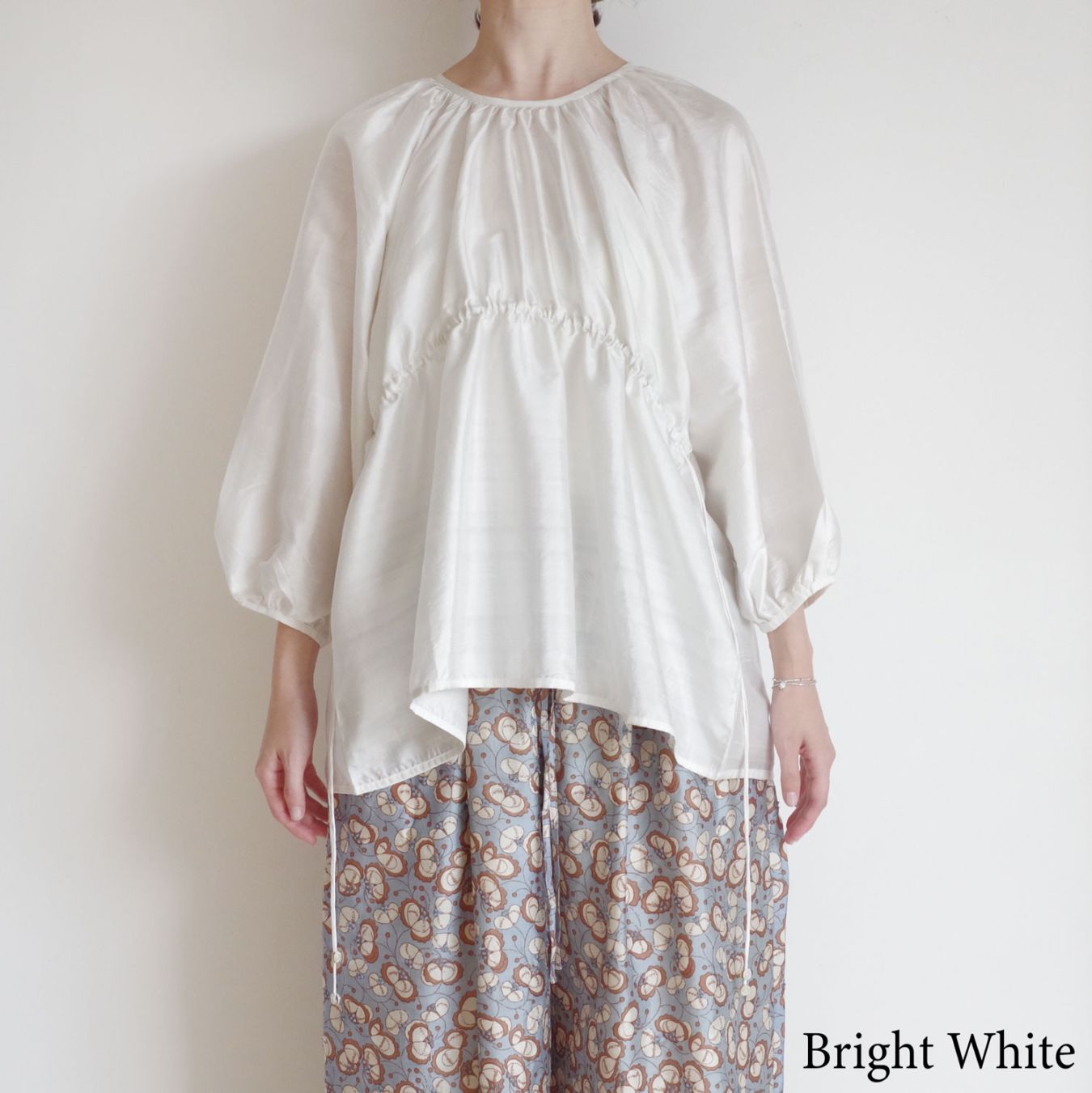 【極美品】希少！BUNON ブノン カディシルクブラウス BUNON Khadi Silk Ribbon Light Jackt