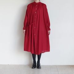 the last flower of the afternoon : żη Back open gather dress ԡ