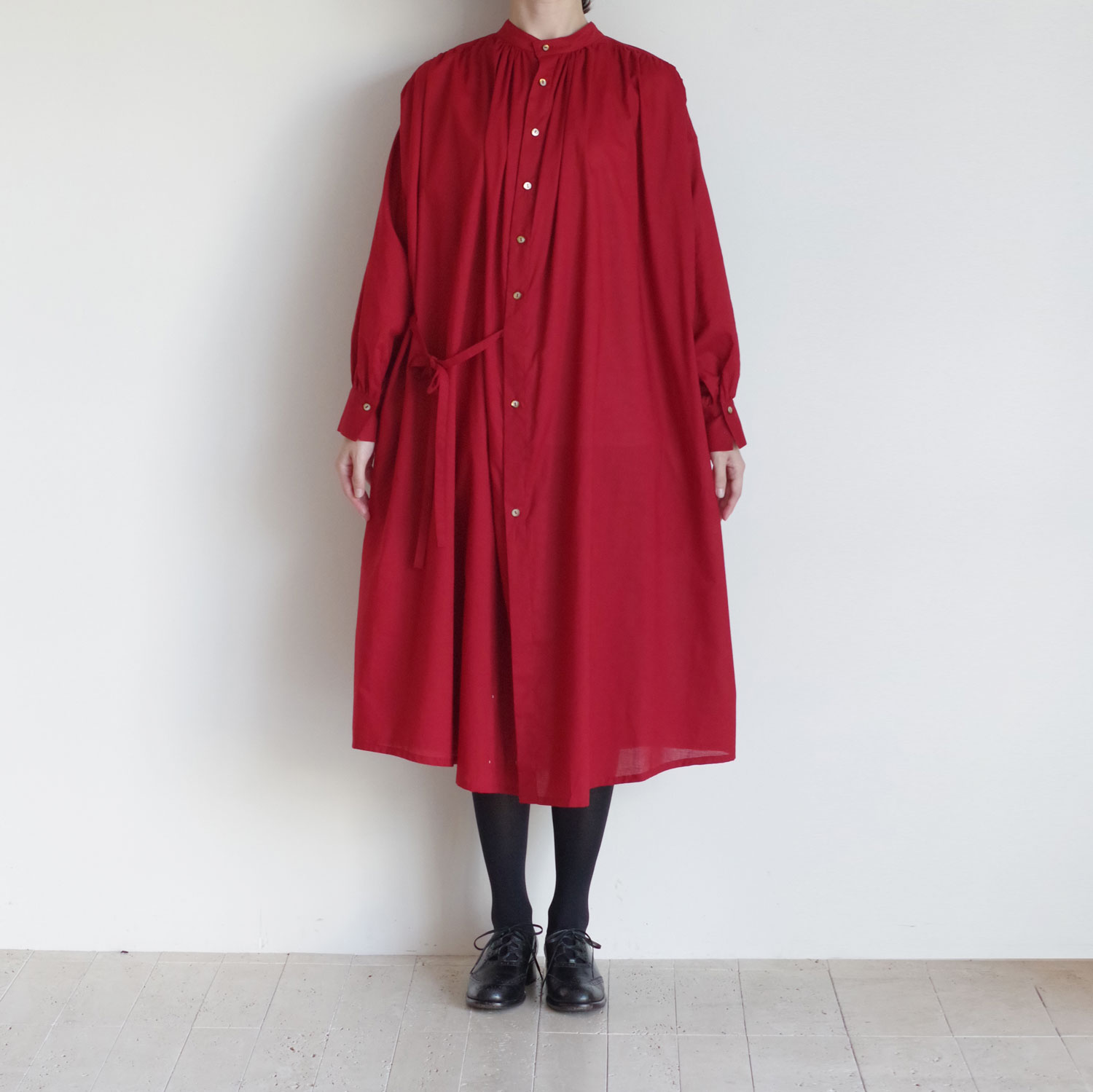 静寂の欠片 half sleeve back open dress #ecru [TLF-224-op015-la] main image 0