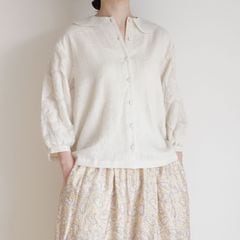 BUNON �֥Υ� : Flower Tuck Blouse �ե����å��֥饦��