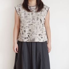 R&D.M.Co- ������ɥޥ󥺥ơ��顼 : GRAFFITI TRIMING BUTTON BIB �٥��� 