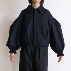 ��������ɥ���ꥪ���� ECOLE DE CURIOSITES��MARGUERITE Loden Wool �ܥ�塼�ॹ�꡼�֥֥륾��