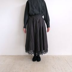 �����ɥ쥹 AODRESS��lace skirt �Хƥ�졼���������ȡ�black check��