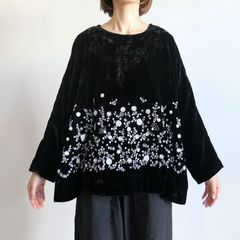 �����ɥ쥹 AODRESS����trip&things������ velvet huge NIWA blouse �٥�٥åȥץ륪���С��֥饦��