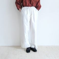 �֥Υ� BUNON : Hem Tuck Pants �إॿ�å��ѥ�ġ�WHITE��