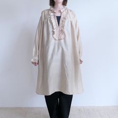 BELEH �٥졧100��Hand Woven Silk dress ���륯�ե�륿�å�����˥å���Ecru��
