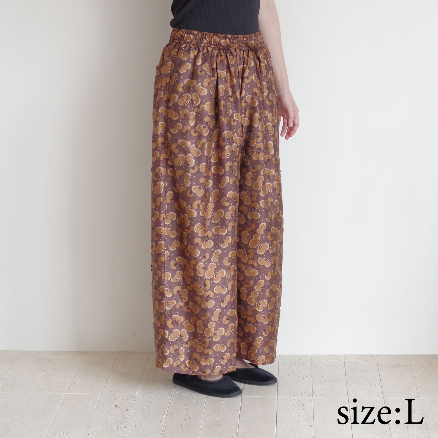 BUNON �֥Υ� : Embroidery TuckPants �ץ��ȥѥ��