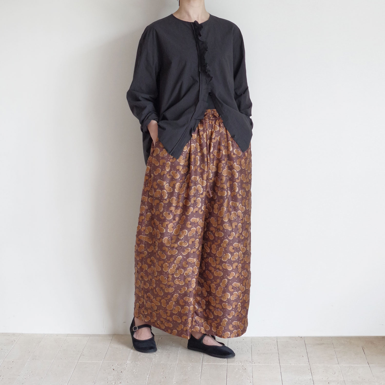 BUNON �֥Υ� : Embroidery TuckPants �ץ��ȥѥ��