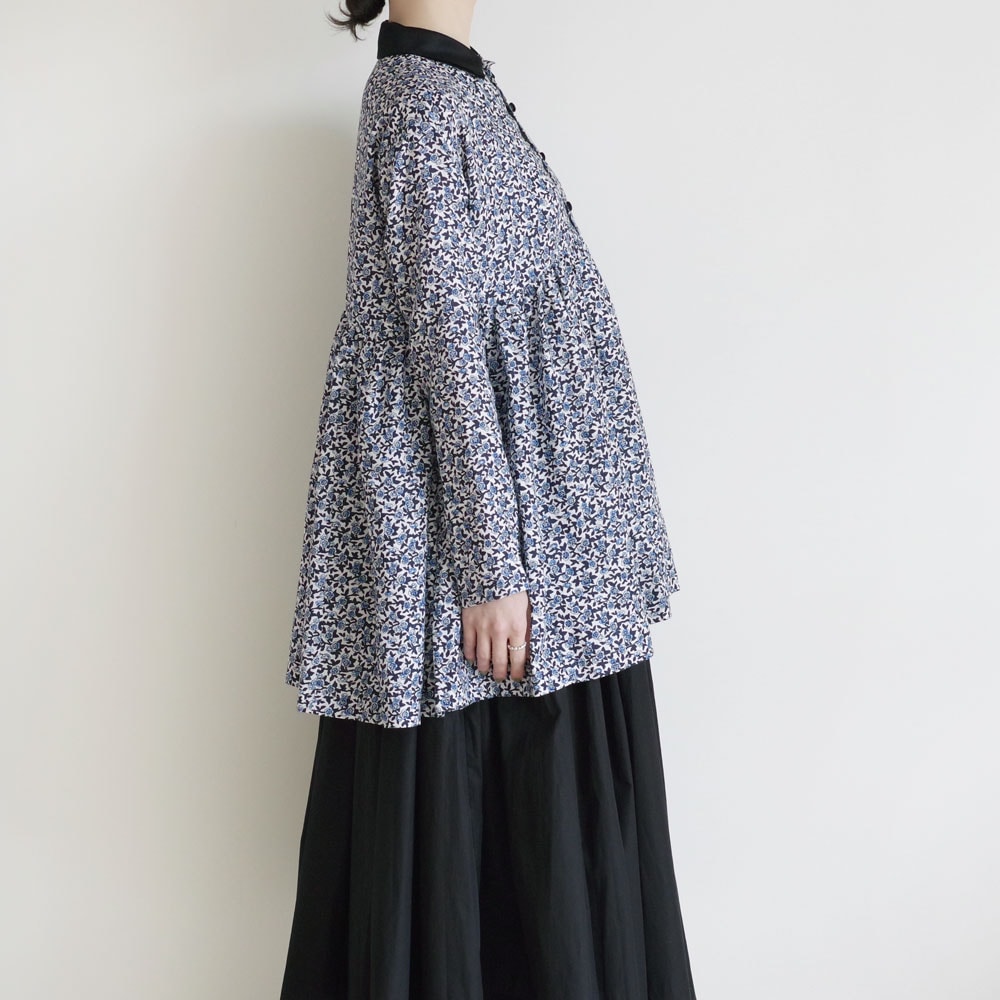 R&D.M.Co- ������ɥޥ󥺥ơ��顼 : OLD BLUE WAIST GATHER BLOUSE ��ͥ�ץ��ȥ��㥶���֥饦��