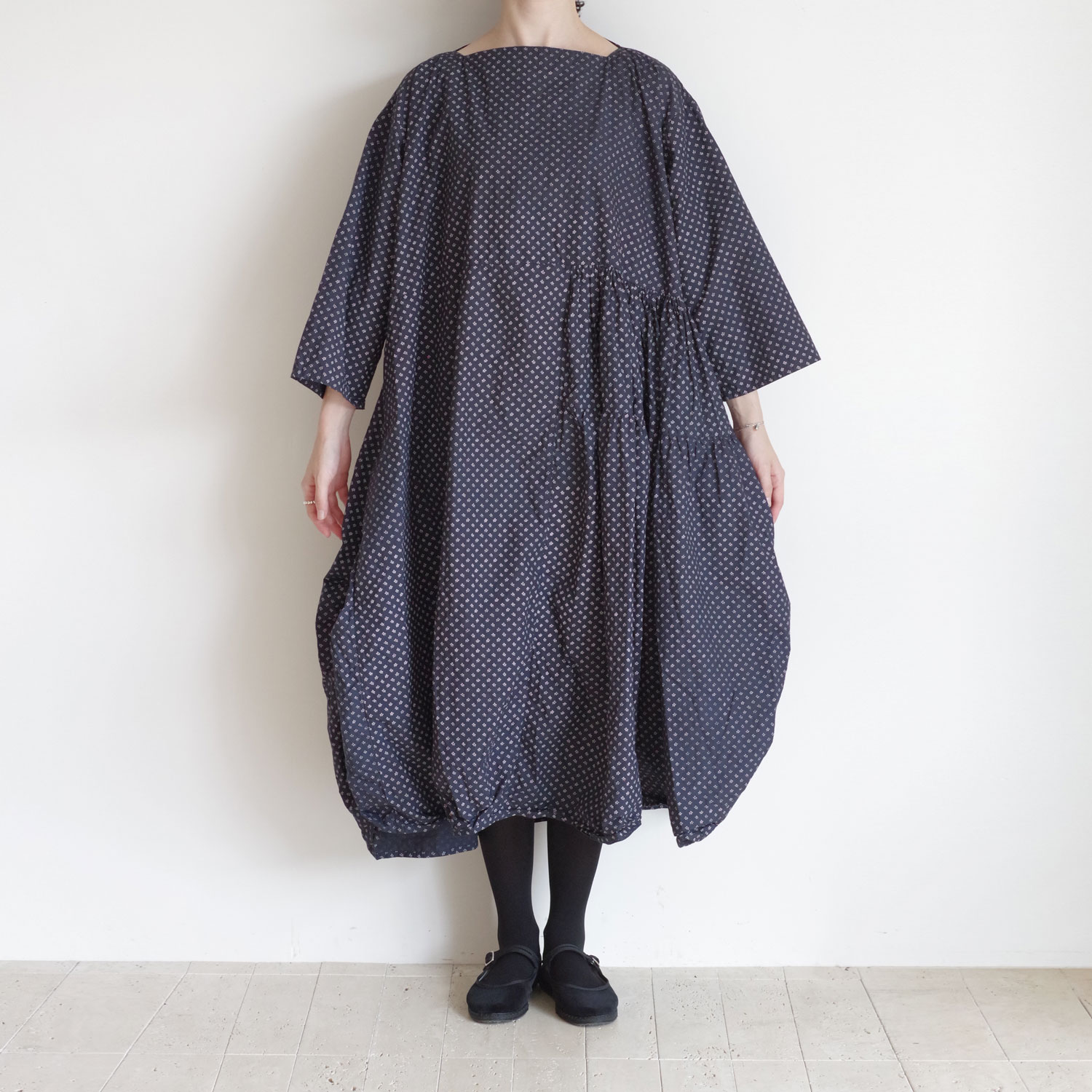 AODRESS �����ɥ쥹 : boat neck all spice dress (polka dot) �������ȥ꡼�ץ��ȥ��ԡ���