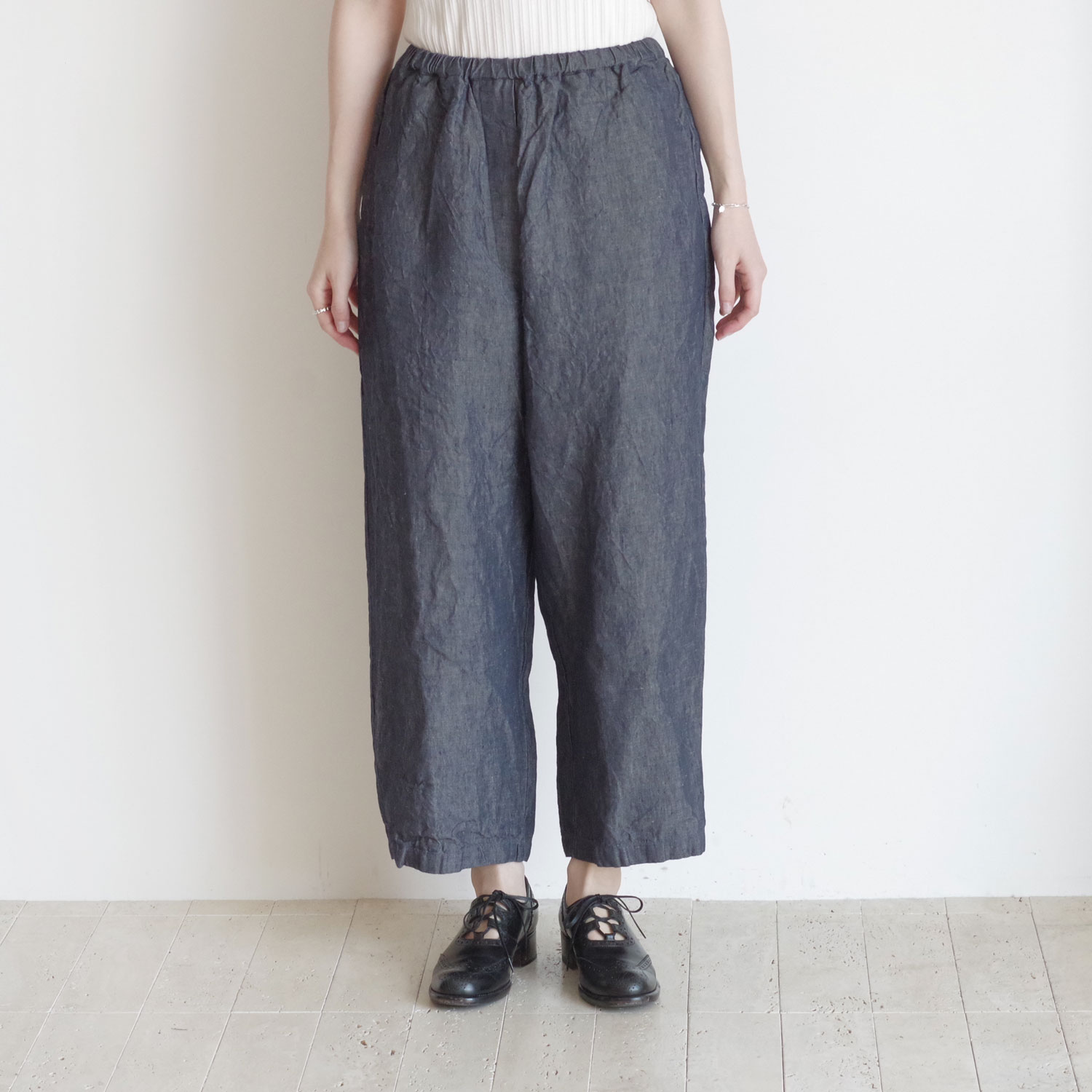 manuelle guibal マニュエルギバル　パンツ　チェック manuelle guibal マニュエルギバル : 6761 WORKER PANT LIJIAN リネン