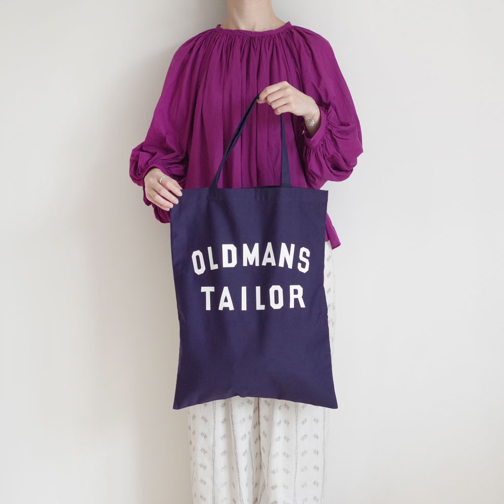 オールドマンズテーラーOMT プリントトートバッグ ブルー R&D.M.Co- オールドマンズテーラー : OMT PRINT TOTE BAG