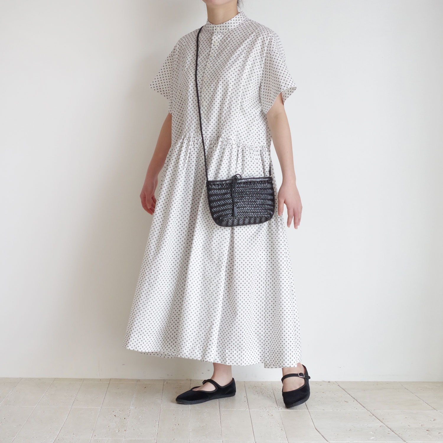 the last flower of the afternoon : Ǥ half sleeve shirt dress