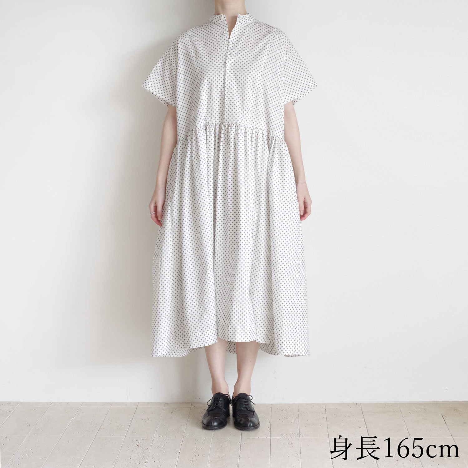 the last flower of the afternoon : Ǥ half sleeve shirt dress