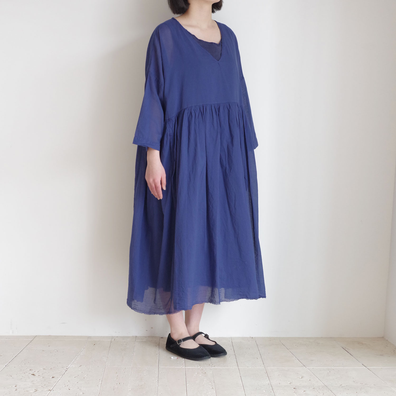 H+ HANNOH WESSEL ���å���ץ�她���Ρ��������� : DRESS Robby(MARINE) V�ͥå����ԡ���