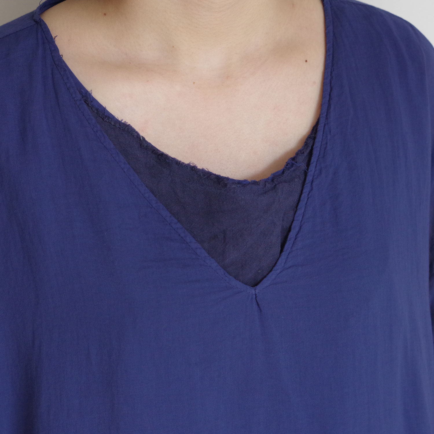 H+ HANNOH WESSEL ���å���ץ�她���Ρ��������� : DRESS Robby(MARINE) V�ͥå����ԡ���
