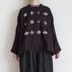AODRESS �����ɥ쥹 : full folitage lights mock neck blouse ��å��ͥå��֥饦��
