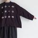 AODRESS �����ɥ쥹 : full folitage lights mock neck blouse ��å��ͥå��֥饦��