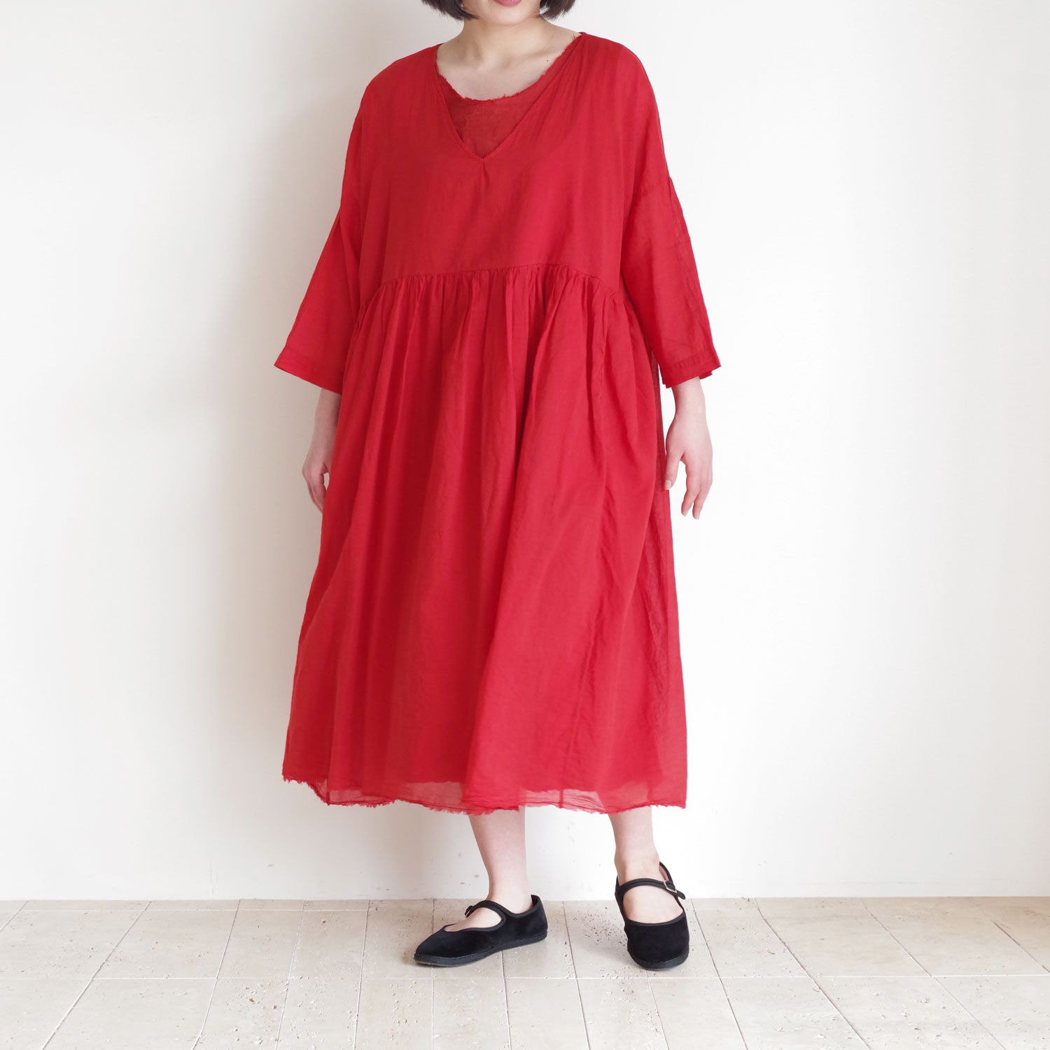 H+ HANNOH WESSEL åץ她Ρ : DRESS Robby(VERMILLION) Vͥåԡ