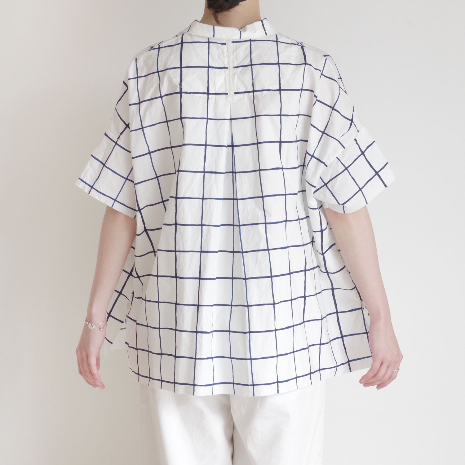 H+ HANNOH WESSEL ���å���ץ�她���Ρ��������� : Printed Shirt Serenity �ץ��ȥ����ץ󥫥顼�֥饦��