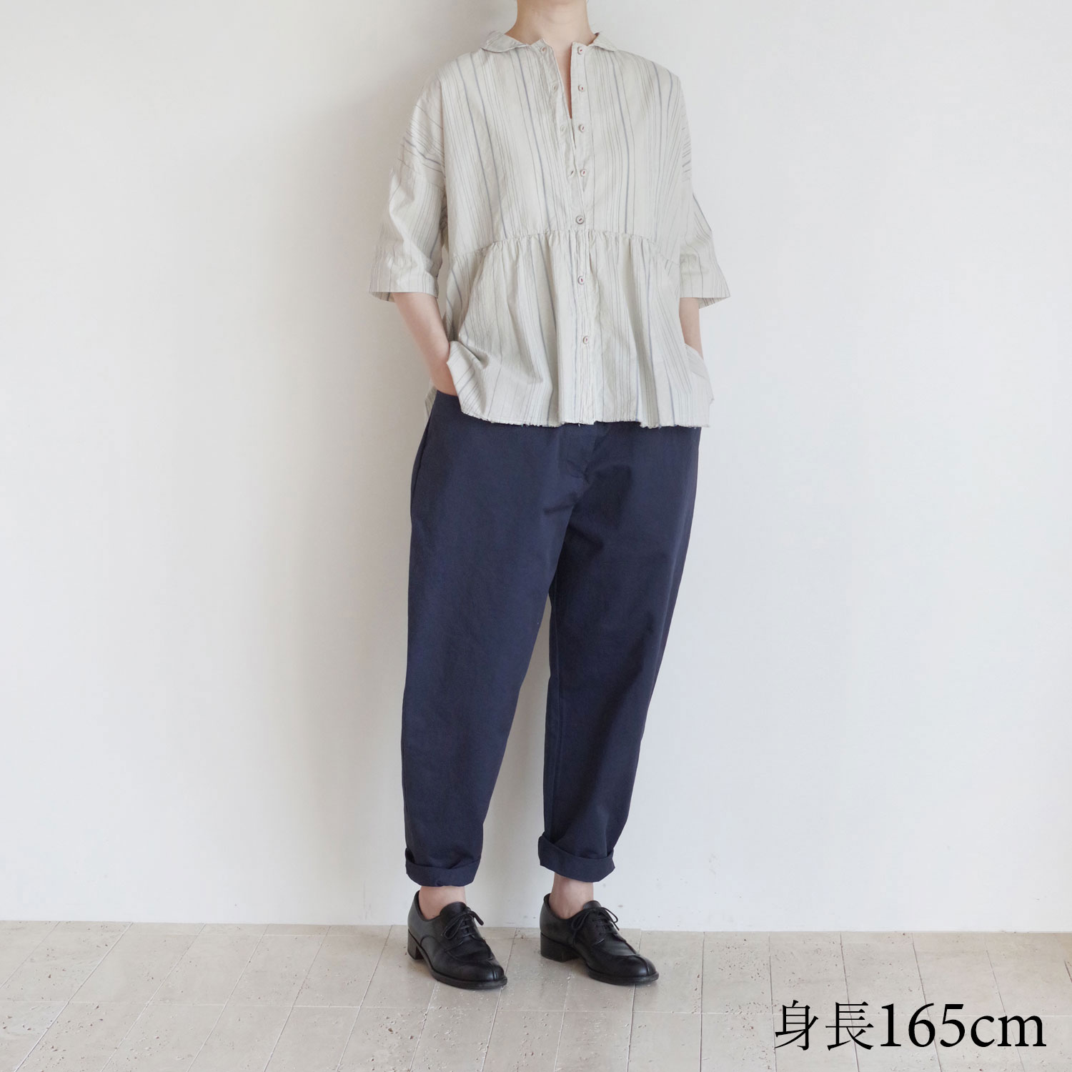 H+ HANNOH WESSEL ���å���ץ�她���Ρ��������� : SHIRT Camelie �ޥ�����ȥ饤�ץ��㥶���֥饦��