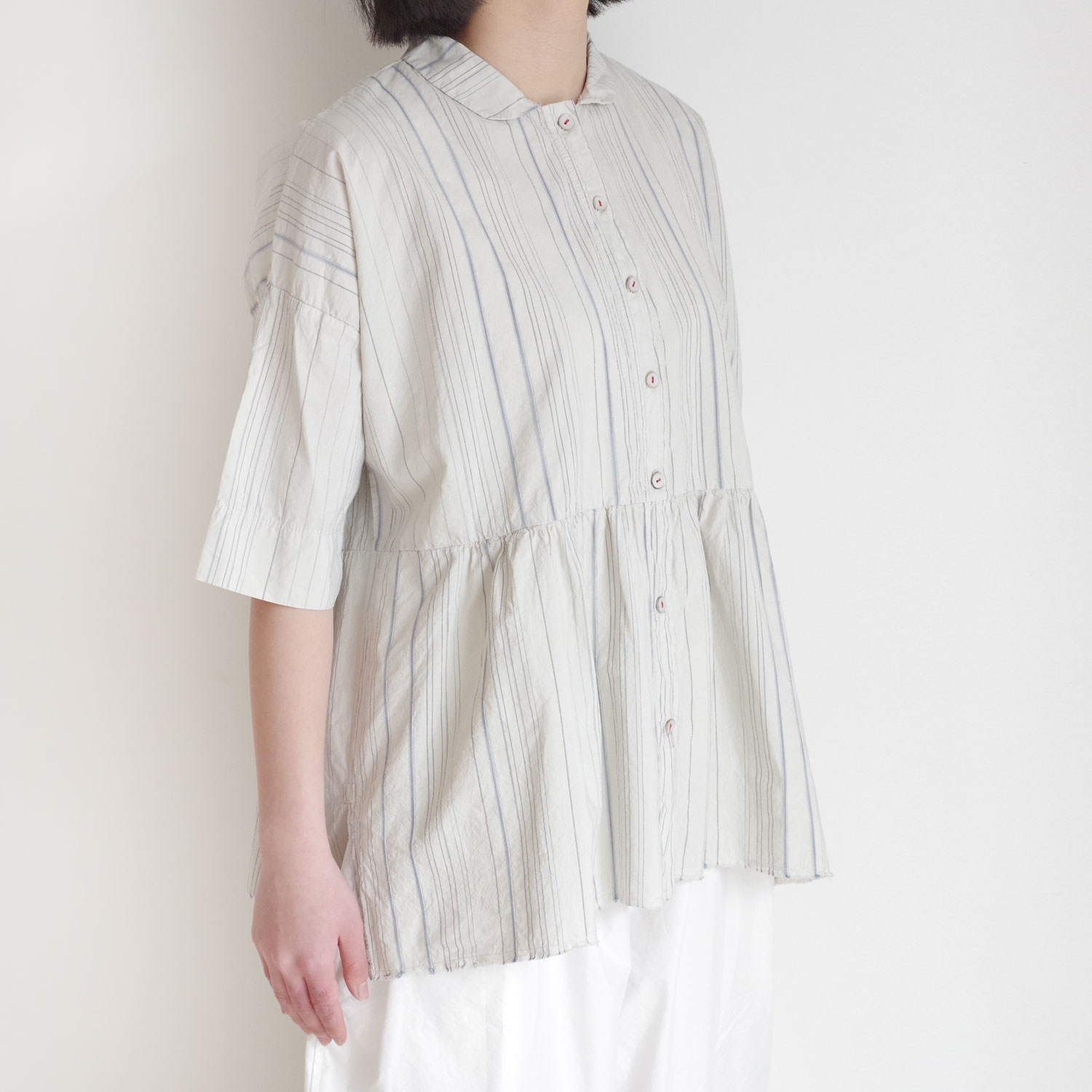 H+ HANNOH WESSEL ���å���ץ�她���Ρ��������� : SHIRT Camelie �ޥ�����ȥ饤�ץ��㥶���֥饦��