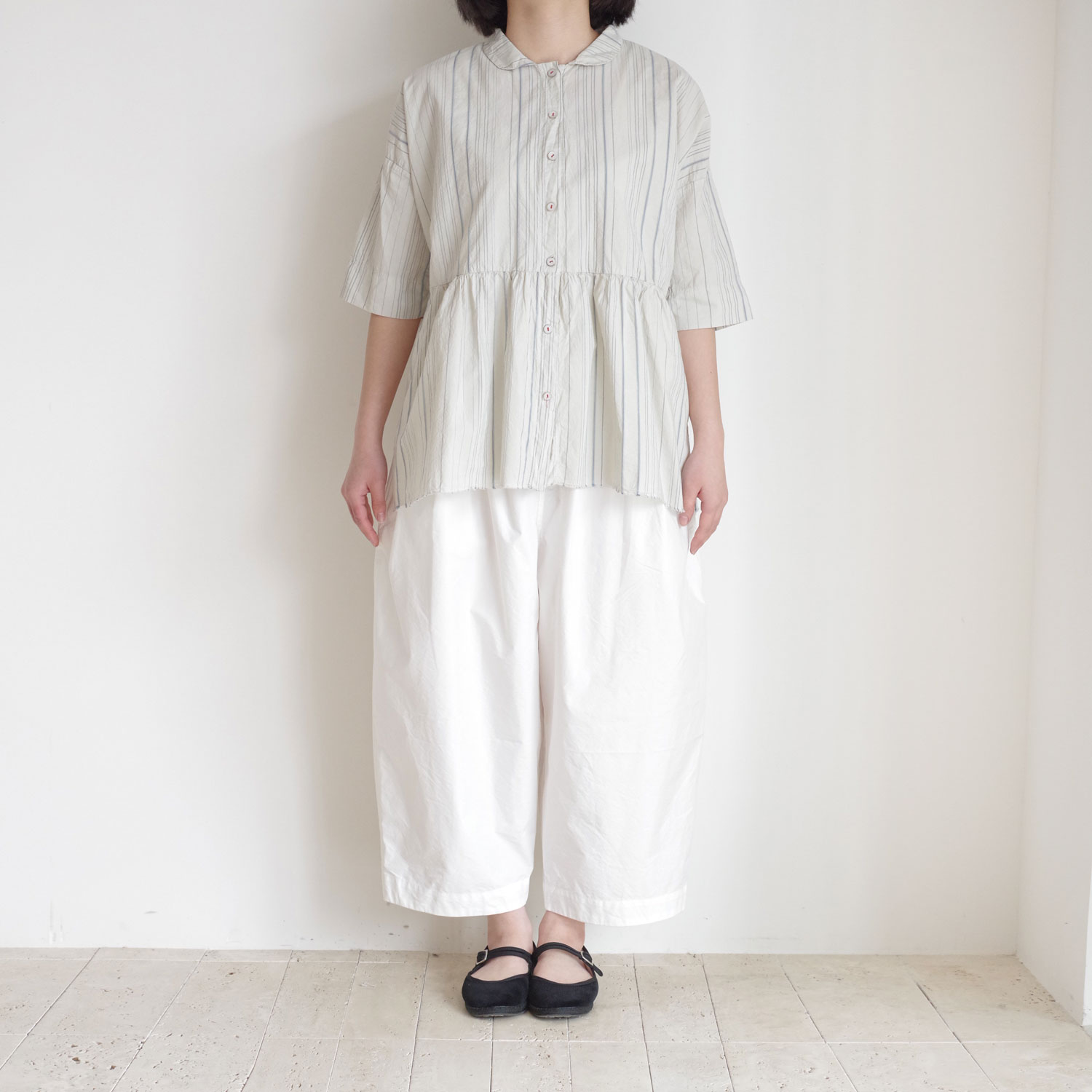 H+ HANNOH WESSEL ���å���ץ�她���Ρ��������� : SHIRT Camelie �ޥ�����ȥ饤�ץ��㥶���֥饦��