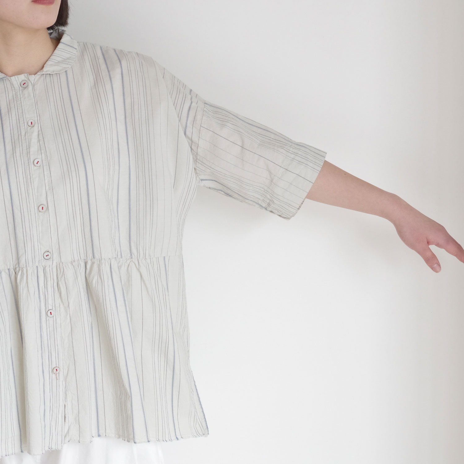 H+ HANNOH WESSEL ���å���ץ�她���Ρ��������� : SHIRT Camelie �ޥ�����ȥ饤�ץ��㥶���֥饦��