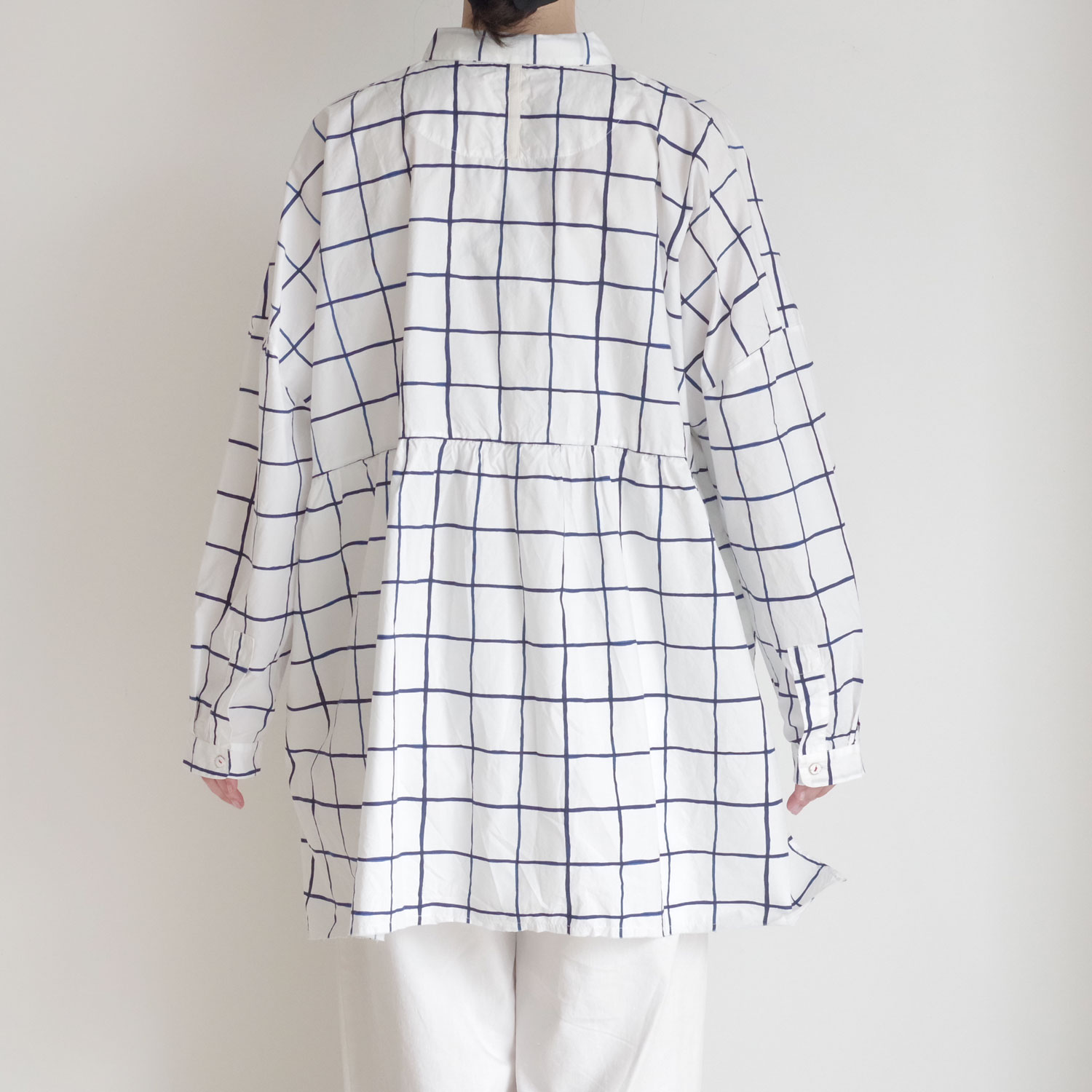 H+ HANNOH WESSEL ���å���ץ�她���Ρ��������� : Printed Shirt Saloma �ץ��ȥץ륪���С��֥饦��