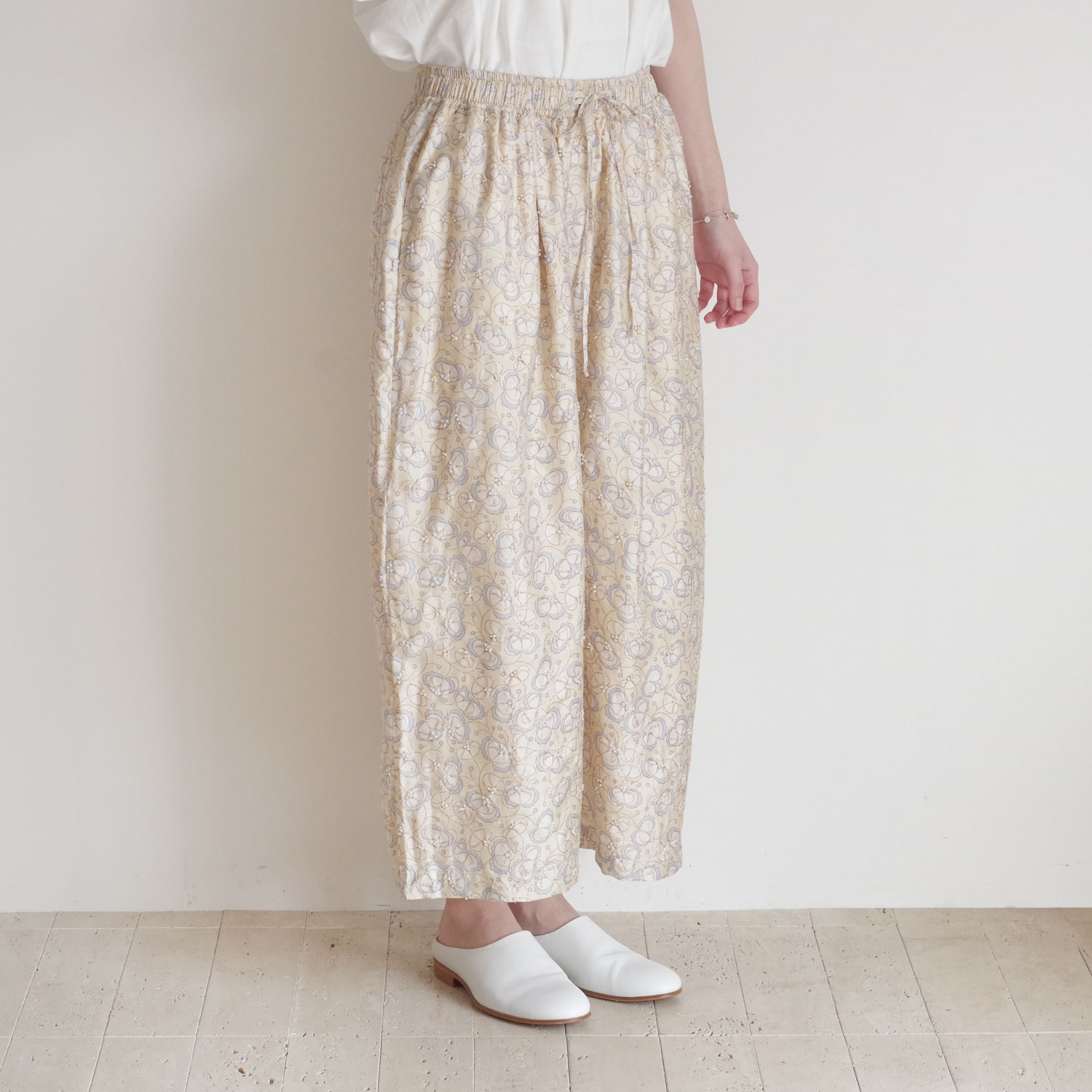 BUNON �֥Υ� : Embroidery TuckPants �ɽ����å��ѥ��