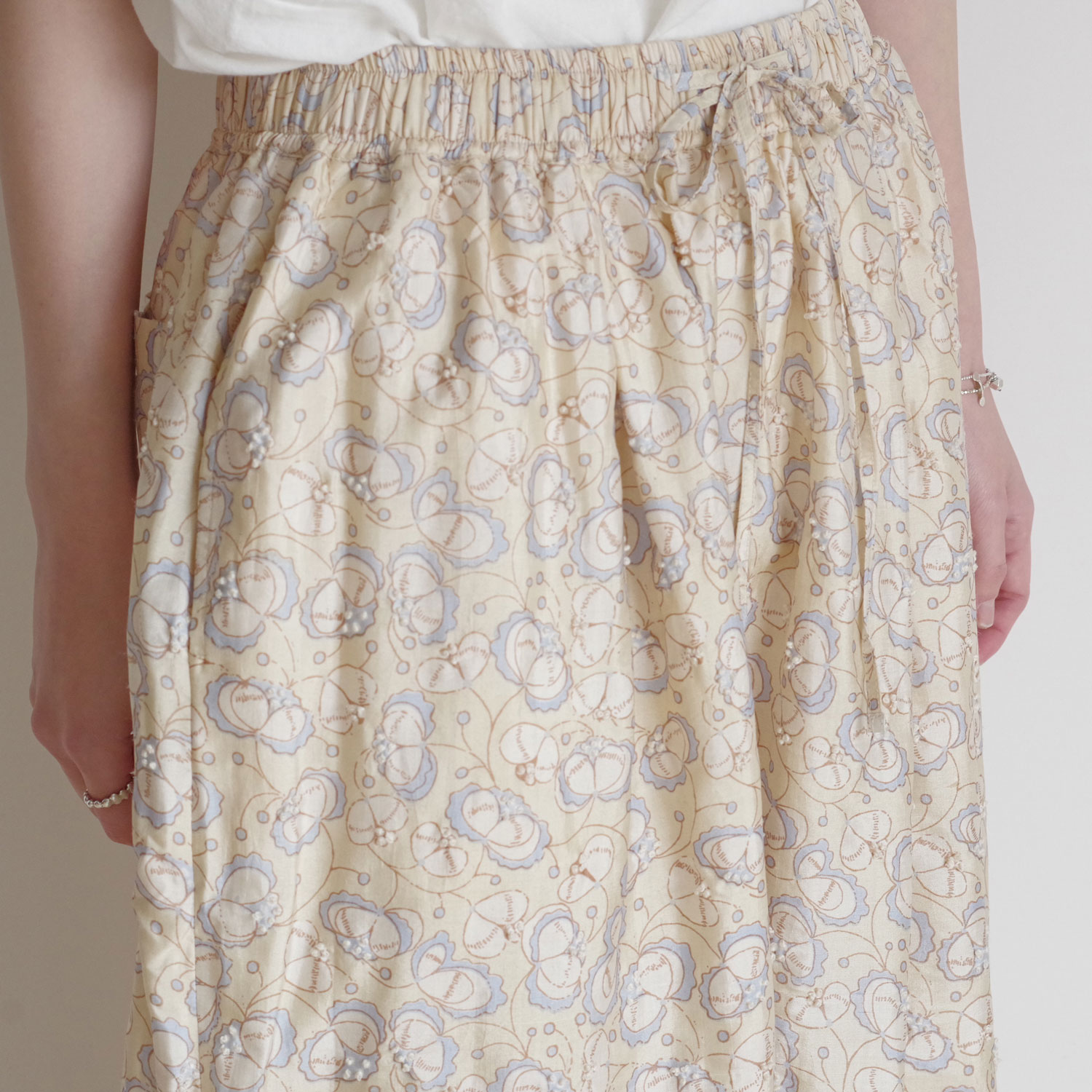BUNON �֥Υ� : Embroidery TuckPants �ɽ����å��ѥ��