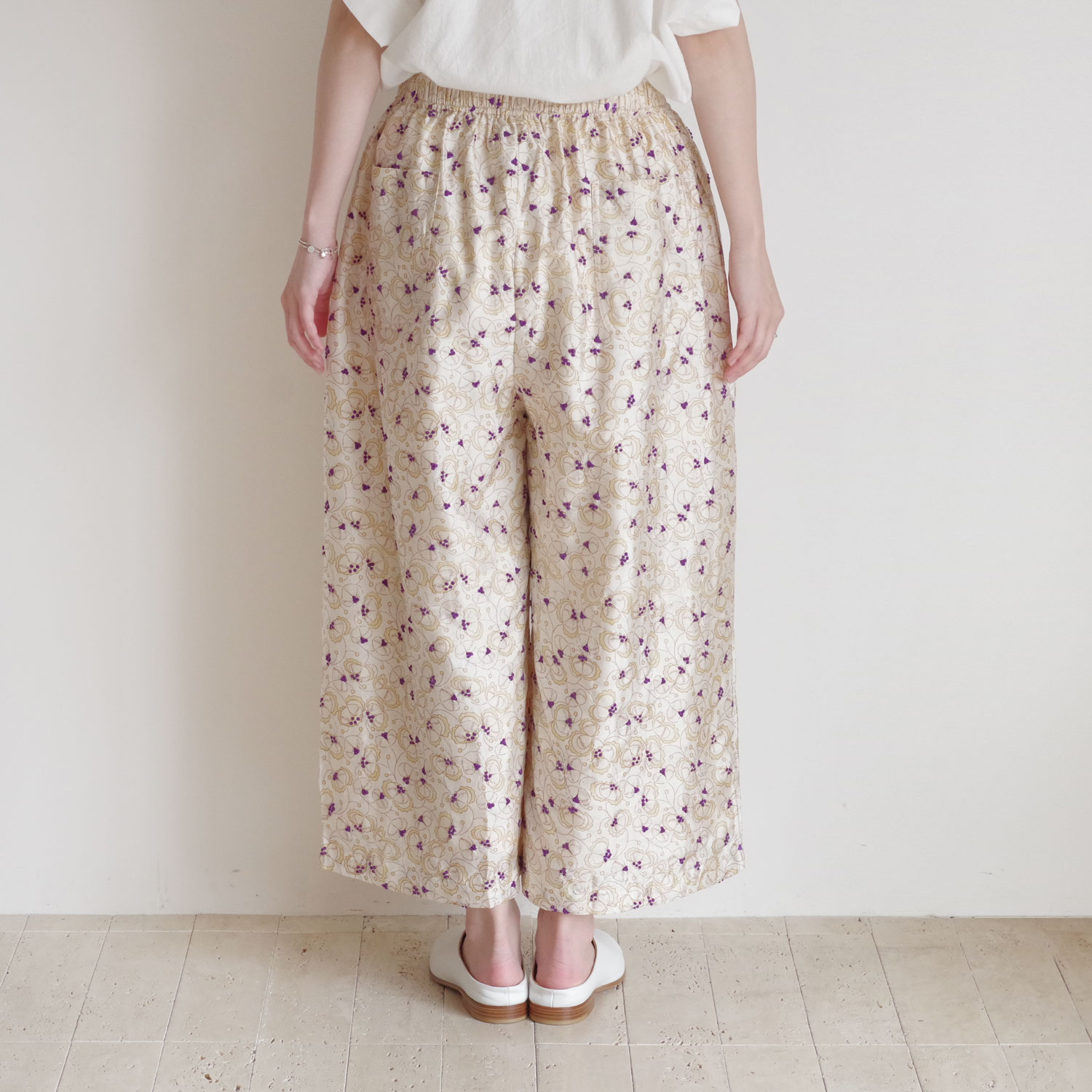BUNON �֥Υ� : Embroidery TuckPants �ɽ����å��ѥ��